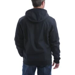Cinch Men's Black Logo Softshell Hooded Bonded Jacket MWJ1524001 9 Cinch Men's Black Logo Softshell Hooded Bonded Jacket MWJ1524001 -Ariat Style MWJ1524001 2175 3