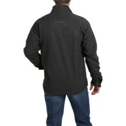 Cinch Men's Concealed Carry Black & Tan Bonded Logo Jacket MWJ1537002 -Ariat Style MWJ15370021 1