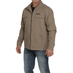 Cinch® Men's Stone Tan Lined Canvas Coat MWJ1573001 6 Cinch® Men's Stone Tan Lined Canvas Coat MWJ1573001 -Ariat Style MWJ1573001b