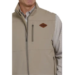 Cinch® Men's Concealed To Carry Khaki Bonded Vest MWV1541007 6 Cinch® Men's Concealed To Carry Khaki Bonded Vest MWV1541007 -Ariat Style MWV1541007 2