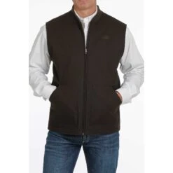 Cinch Men's Reversible Dark Brown & Light Brown Vest MWV1556002