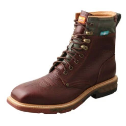 Twisted X® Men's 8" CellStretch® Lacer Brown Distressed Work Boots MXALW02 8 Twisted X® Men's 8" CellStretch® Lacer Brown Distressed Work Boots MXALW02 -Ariat Style MXALW02