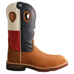 Twisted X Men's 12" Texas Flag Nano Comp Safety Toe Work Boots MXBN004 -Ariat Style MXBN004 02