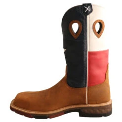 Twisted X Men's 12" Texas Flag Nano Comp Safety Toe Work Boots MXBN004 -Ariat Style MXBN004 04