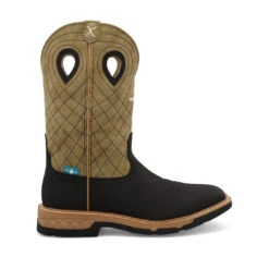 Twisted X® Men's 12" Western Charcoal & Kiwi Square Toe Work Boots MXBW007 6 Twisted X® Men's 12" Western Charcoal & Kiwi Square Toe Work Boots MXBW007 -Ariat Style MXBW007 04