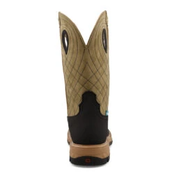 Twisted X® Men's 12" Western Charcoal & Kiwi Square Toe Work Boots MXBW007 7 Twisted X® Men's 12" Western Charcoal & Kiwi Square Toe Work Boots MXBW007 -Ariat Style MXBW007 06