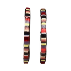 Blazin Roxx Ladies Colorful Serape Striped Hoops 30971