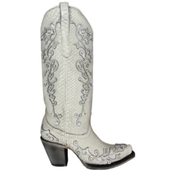 Corral Boots Corral® Ladies "Anna" White Python Overlay & Embroidery Wedding Boots A4357 9 Corral Boots Corral® Ladies "Anna" White Python Overlay & Embroidery Wedding Boots A4357 -Ariat Style My project 1 39 789
