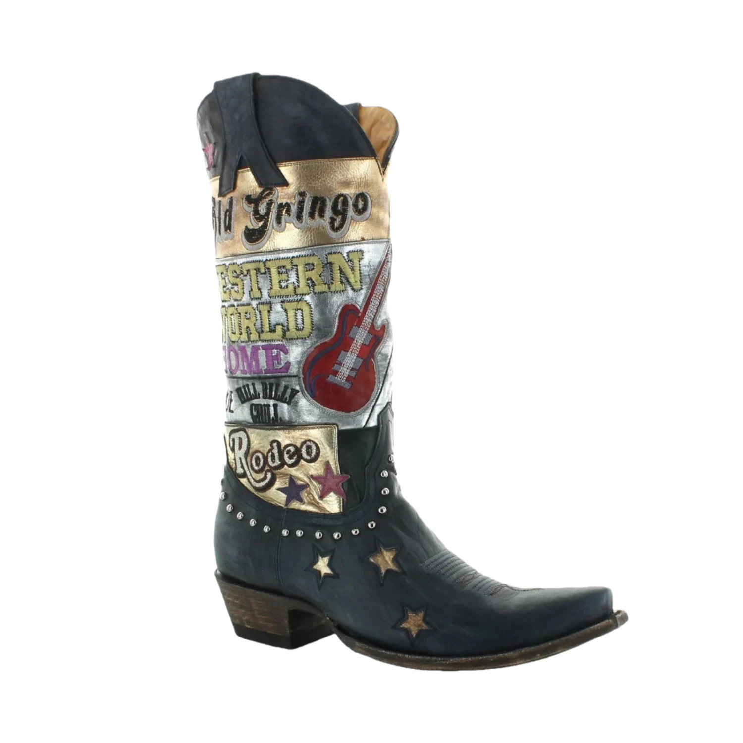 Old Gringo® Ladies Paradise Vesuvio Blue & Silver Western Boots L3608-3 1 Old Gringo® Ladies Paradise Vesuvio Blue & Silver Western Boots L3608-3