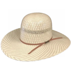 American Hat Company® Vented Straw Cream Western Hat 6100-2CCHOC