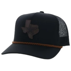 Hooey "Dallas Cowboys" 5 Panel Black Trucker Cap 7271T-BK
