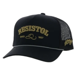 Hooey® Men's Resistol Black & Gold Trucker Cap 2354T-BK
