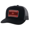 Hooey® Men's Circuit 5 Panel Black Trucker Cap 2370T-BKGY