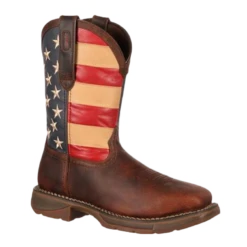 Durango® Men's Rebel™ Union Flag Brown Square Steel Toe Boots DB020