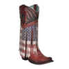 Corral Boots Corral® Ladies Stars & Stripes Fringe & Steel Chain Western Boots C4015