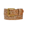Brighton Men's Natural Floral Tan Leather Belt C14124