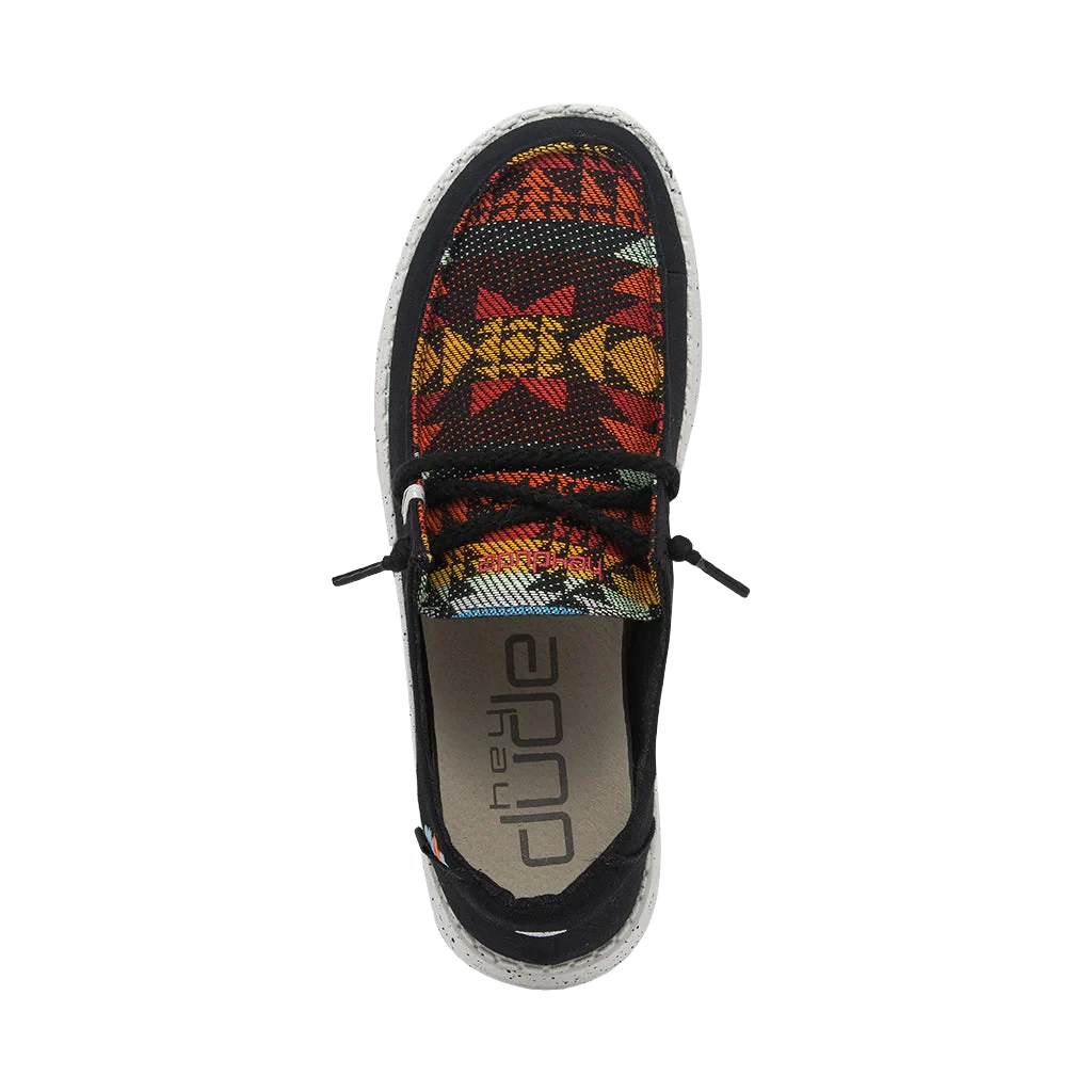 Hey Dude Ladies Wendy Boho Distressed Texacoco Black Shoes 121414689 2 Hey Dude Ladies Wendy Boho Distressed Texacoco Black Shoes 121414689 - Image 2