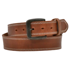 3D Belt Company Men's Brown Harness Double Stitch Belt D1137-BELT