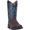 Laredo Men's Hamilton Distressed Brown & Blue Square Toe Boots 7936