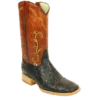 RockinLeather Men's Stamped Cowhide Leather Boot 1190