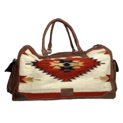 American Darling® White & Red Aztec Duffel Bag ADBG605B