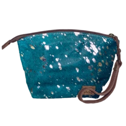 American Darling Turquoise Cowhide Pouch ADBG443TRQ-L