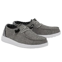 Hey Dude Ladies Wendy Chambray Onyx Shoes 121414203