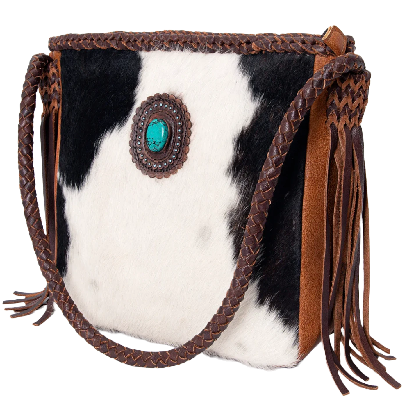 American Darling® Ladies Hairon & Leather Shoulder Bag ADBGM318B 1 American Darling® Ladies Hairon & Leather Shoulder Bag ADBGM318B