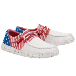 Hey Dude® Ladies Wendy Sox Tri America Slip On Shoes 122342143