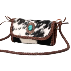 American Darling® Braided Leather Cowhide Purse ADBGM267D