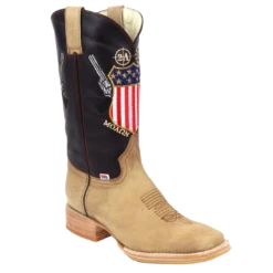 RockinLeather Men's Molon Labe 2nd Amendment Western Boots 1207