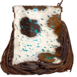 American Darling Turquoise Cowhide Crossbody ADBGS192ACTRQ