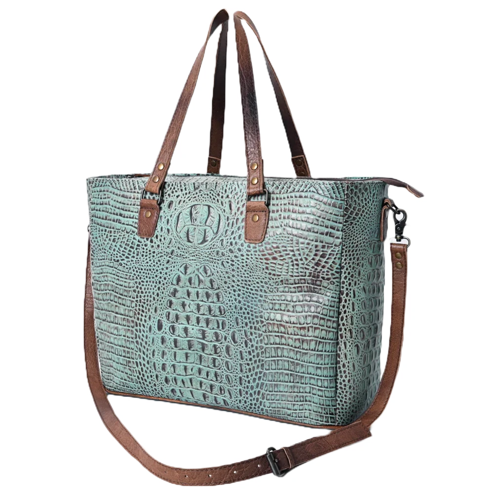 American Darling Ladies Turquoise Concealed Carry Tote Bag ADBG962 1 American Darling Ladies Turquoise Concealed Carry Tote Bag ADBG962