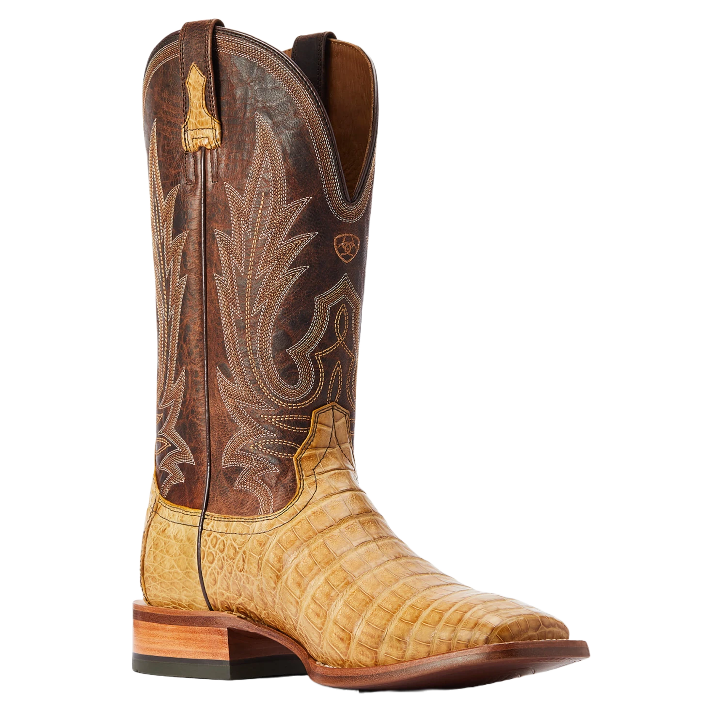 Ariat® Men's Brown Gunslinger Caiman Square Toe Boots 10042476 1 Ariat® Men's Brown Gunslinger Caiman Square Toe Boots 10042476