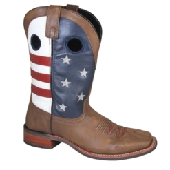 Smoky Mountain® Men's Stars And Stripes Square Toe Western Boots 4880