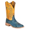 Corral Boots Corral Men's Embroidered Blue & Yellow Western Boots A4381