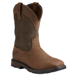 Ariat Men's Groundbreaker H2O Brown Square Toe Work Boots 10015812