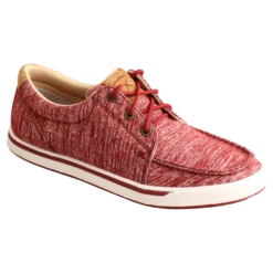 Twisted X Ladies Kicks Casual Lace Round Toe Red Shoe WCA0049
