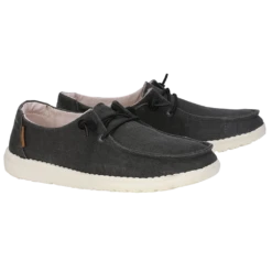 Hey Dude HeyDude® Ladies Wendy Chambray Off Black Casual Shoes 40058-0XM
