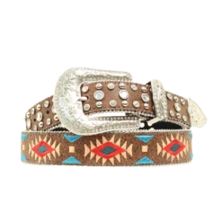 Blazin Roxx Ladies Aztec Embroidered & S Brown Belt N3519802