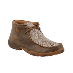 Twisted X Ladies Chukka Driving Moc Bomber & Nude Print Floral Shoes WDM0080