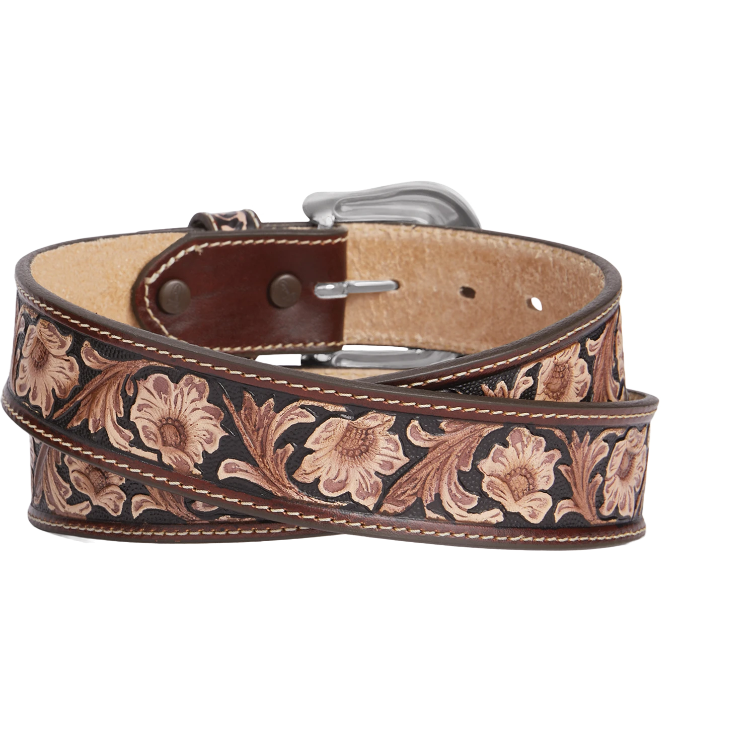 Brighton Men's Bonanza Trail Brown Western Belt C14114 2 Brighton Men's Bonanza Trail Brown Western Belt C14114 - Image 2