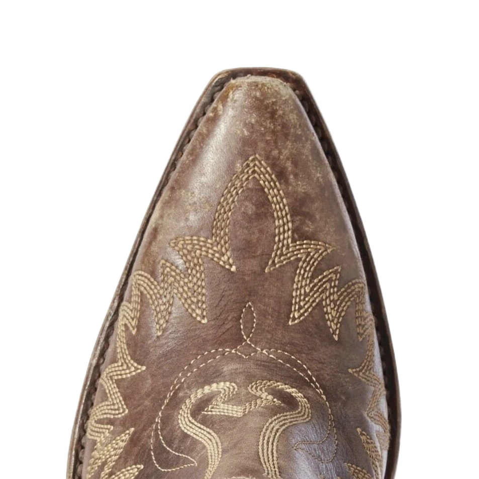 Ariat® Ladies Dixon Distressed Brown Western Ankle Boots 10031487 2 Ariat® Ladies Dixon Distressed Brown Western Ankle Boots 10031487 - Image 2