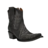 Circle G By Corral Ladies Black Embroidery & Zipper Ankle Boots L5701