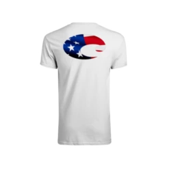 Costa Del Mar Costa Flag White Short Sleeve T-Shirt COSTAFLAG-W