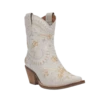 Dingo Ladies Primrose Floral Embroidery White Western Boots DI748-WHT