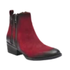 Circle G By Corral Ladies Burnished Red Double Zipper Bootie Q0023
