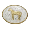 Crumrine®Rope Edge Standing Horse Belt Buckle C01578
