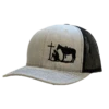Dally Up Heather Grey And Black Cowboy Praying Snapback Cap DALLY-160