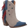 Dingo® Ladies Grey Glory Fringe Bootie DI767-GY